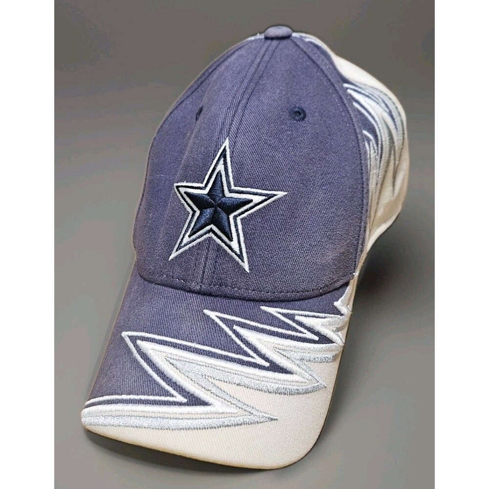 Vintage 90s Reebok Dallas Cowboys All Over Shark Tooth SnapBack Baseball Hat
